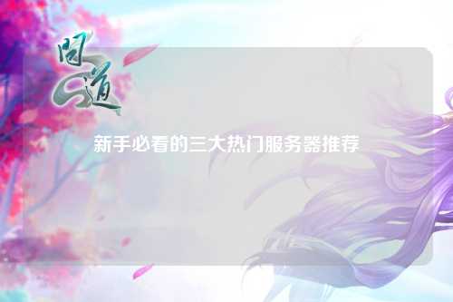 新手必看的三大熱門服務器推薦