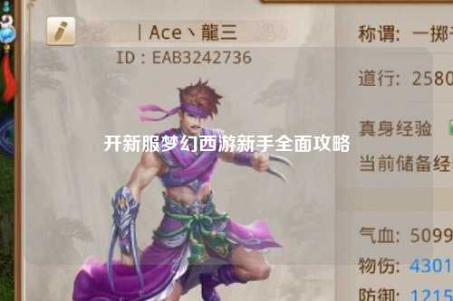 開新服夢(mèng)幻西游新手全面攻略