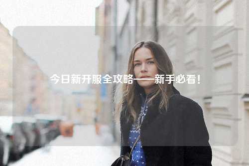 今日新開服全攻略——新手必看！
