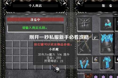 剛開(kāi)一秒私服新手必看攻略