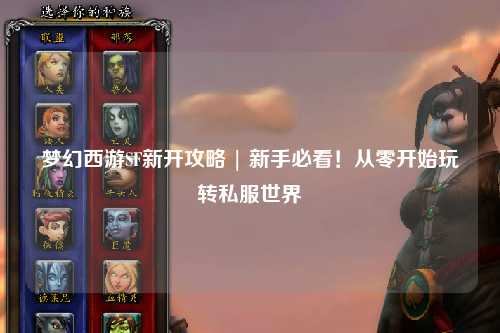 夢幻西游SF新開攻略 | 新手必看！從零開始玩轉(zhuǎn)私服世界