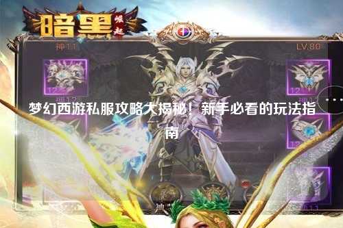 夢幻西游私服攻略大揭秘！新手必看的玩法指南
